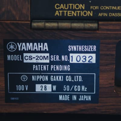 Yamaha CS20M (watch the video) image 17