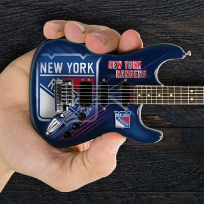New York Rangers 10" Collectible Mini Guitar image 1