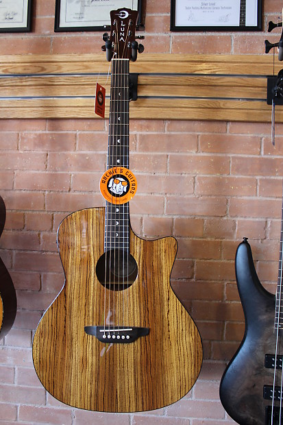 Luna Gypsy Zebrawood Acoustic-Electric Gloss Natural image 1