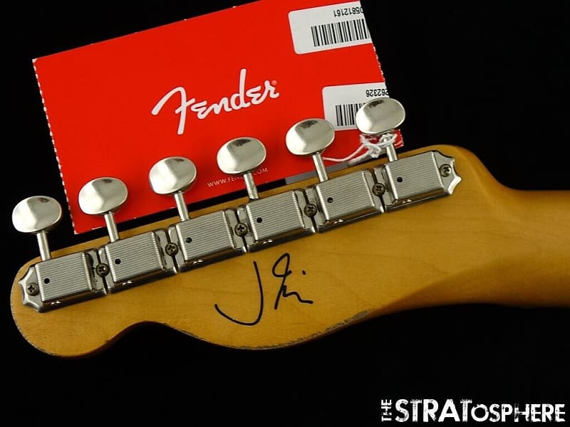 Fender J Mascis Road Worn Tele NECK + TUNERS Telecaster Maple | Reverb