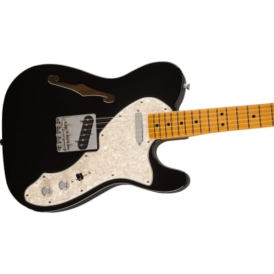 Fender Vintera II '60s Telecaster Thinline Maple Fingerboard Guitar - Black image 2