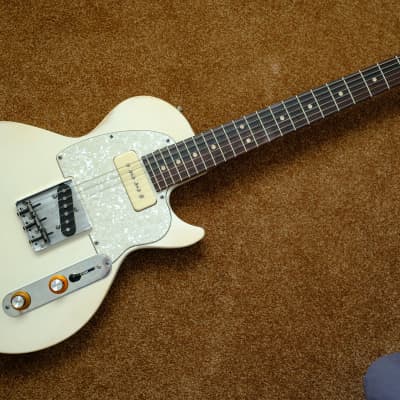 Warmoth Tele Single Cutaway Gibson P90 & Fender Pickups Tele Paul offset Telecaster Worn Aged Les Jr image 7