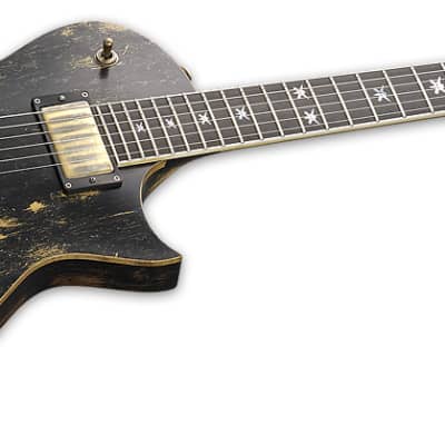 ESP Will Adler  Distressed black w/ Warbird Graphic Warbird Dist BLK NEW  Electric Guitar image 3
