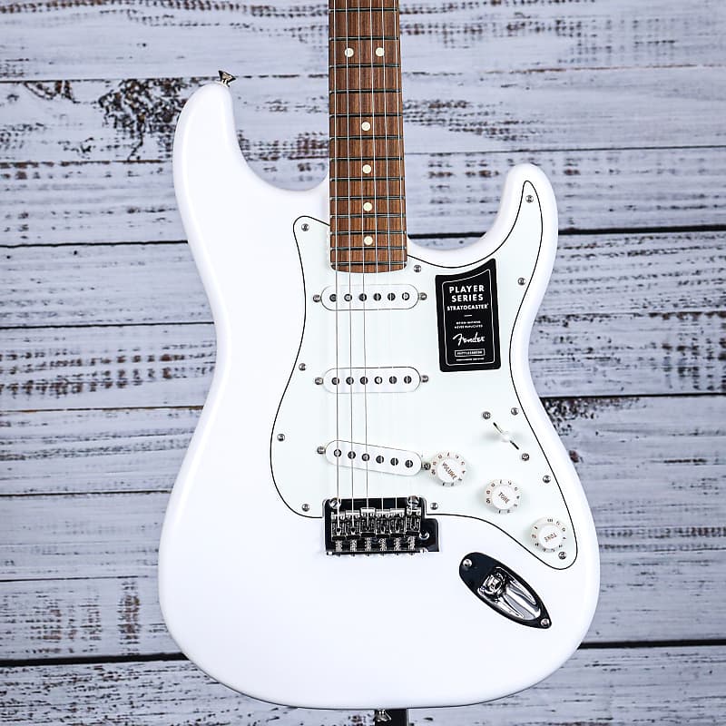 Fender Player Stratocaster Electric Guitar | Polar White image 1