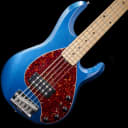 Music Man StingRay 5 H Five-String Bass Guitar  2000 Blue Pearl w/ Hard Case