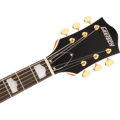 Gretsch G5422TG Electromatic Classic Hollow Body Double-Cut Bigsby Gold Hardware Electric Guitar, Orange Stain image 6