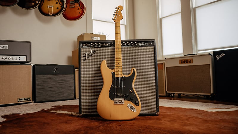 Warmoth/Allparts Blonde S Style Guitar with Flamed Maple Neck image 1