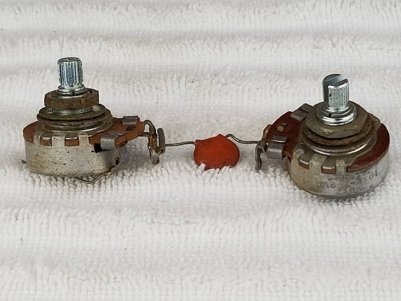 1965 Gibson SG JR Wiring Harness - (2) Centralab Pots + Cap image 1