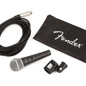 Fender P-52S Cardioid Dynamic Mic Kit w/ Cable, Stand Clip and Pouch