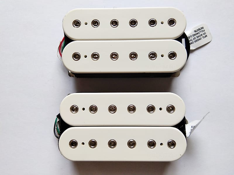 DiMarzio Fusion Edge Bridge + Neck F Spaced Humbucker Set in White