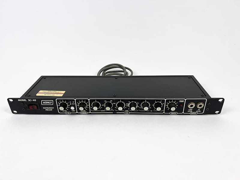Ashly SC40 Preamp with EQ XLR and 1/4" Outs Reverb