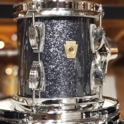 Used Ludwig Classic Maple 7pc Drum Set Black Sparkle image 4