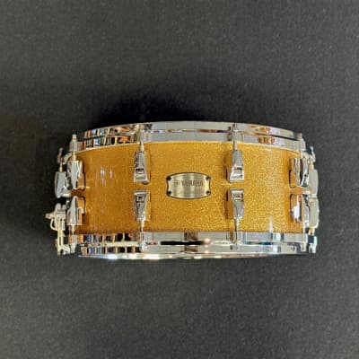 Yamaha Absolute Hybrid Maple 6" x 14" Snare Drum in Gold Champagne Sparkle - AMS-1460GCS image 1