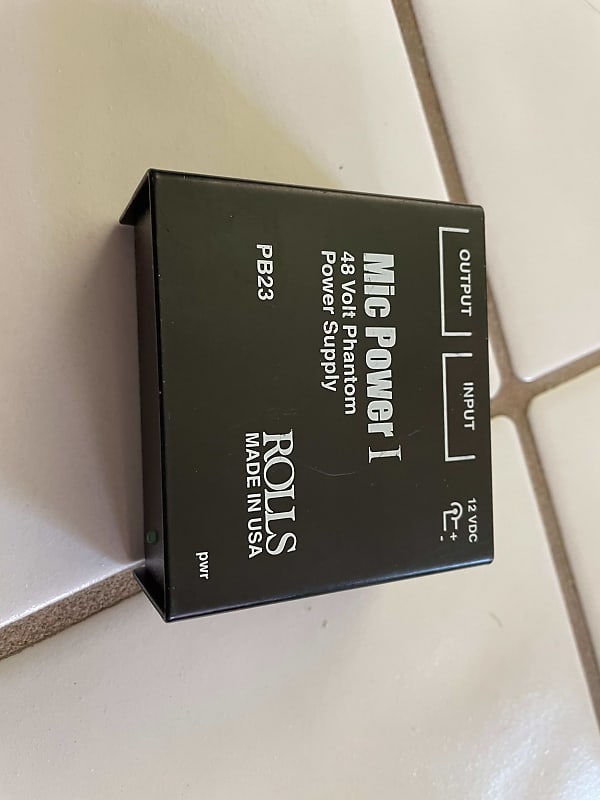 Rolls Mic Power I PB23 Phantom Power Adapter Reverb