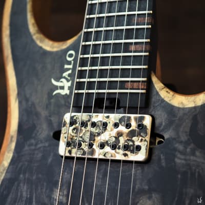 Halo MERUS 7-string Headless Guitar Bare Knuckle Pickups, Buckeye Burl 🤘🏻 image 4