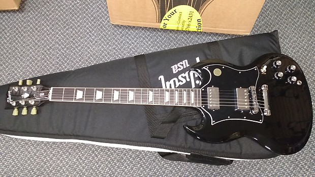 Gibson 2016 SG Standard Ebony SGS-EBCH | Reverb