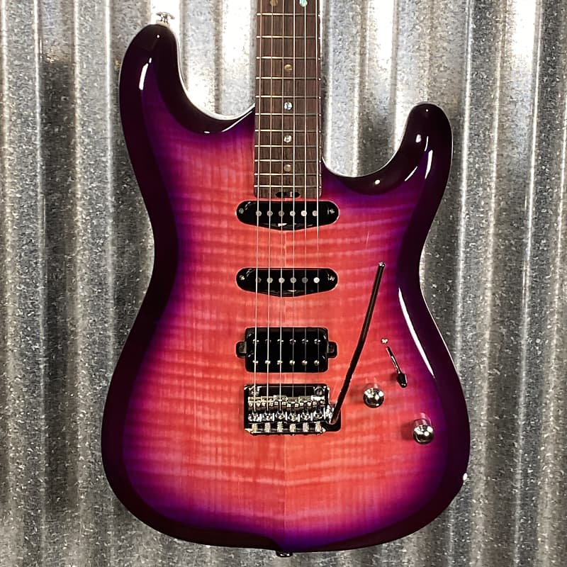 Musi Capricorn Fusion HSS Superstrat Cranberry Guitar 0243 Reverb