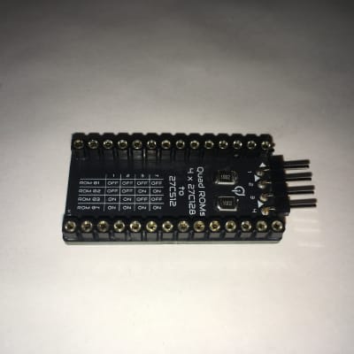 Switcher Adapter QuadROM (4 banks) 4x 27C128 DIP 28-pin to 1x 27C512 DIP 28-pin