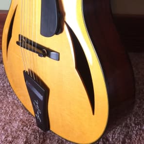 Timothy Bram  Tribute archtop (telecaster inspired)  2016 Blonde/butterscotch image 5
