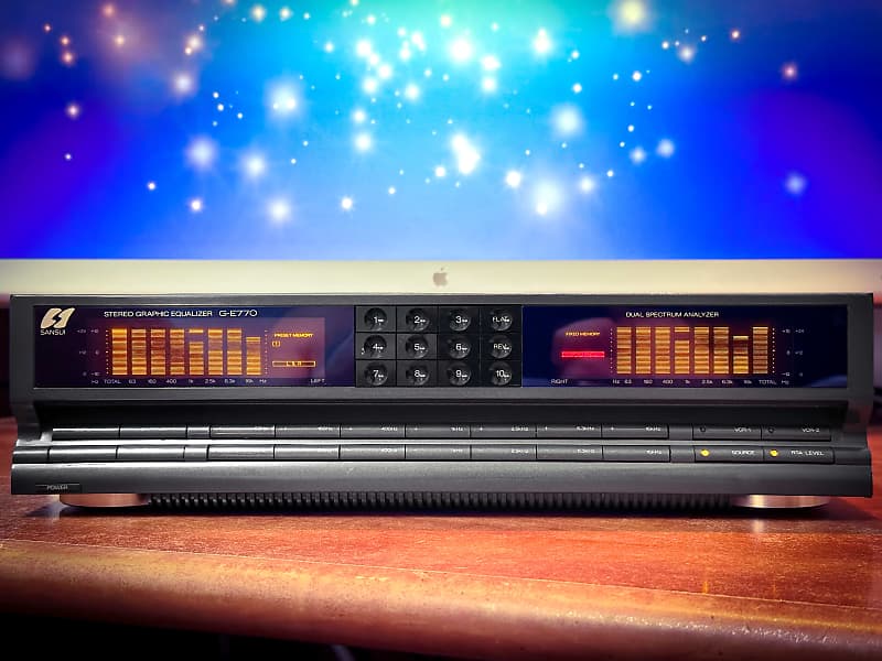 Sansui G-E770 1988 RARE Vintage Stereo Graphic Equalizer  			