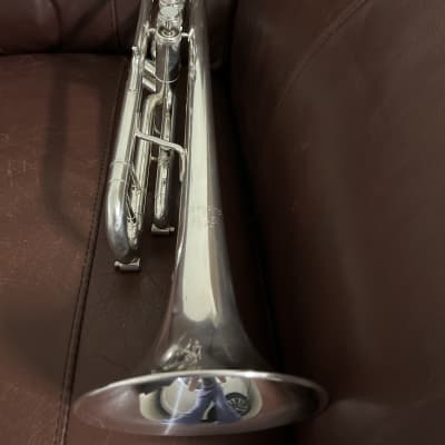Getzen Eterna 700S Bb Trumpet SN P-13689 (Silver plated) image 7