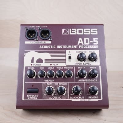 Boss AD-5 Acoustic Instrument Processor | Reverb