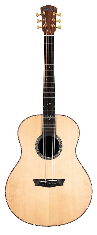 Washburn Elegante S24S Bella Tono Studio Acoustic Guitar. Gloss Natural BTS24S-D-U image 1