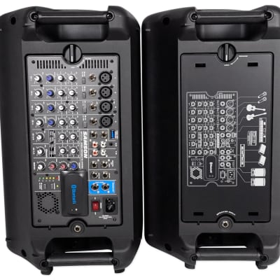 Samson Expedition XP800W 8" Portable PA DJ Speaker System + Rockbar Soundbar image 15