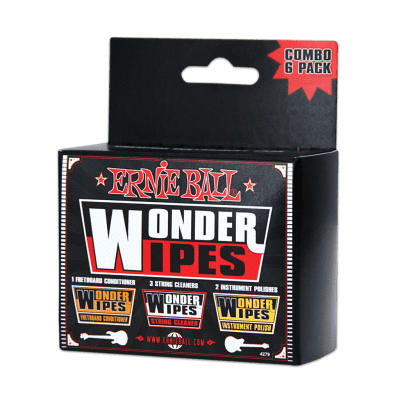 Ernie Ball Wonder Wipes Combo Pack, 6 pack, P04279 image 4