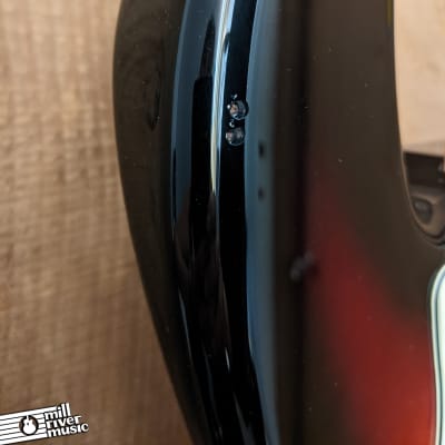 Fender Fretless Jazz Bass Guitar Sunburst USA Neck on MIM Body w/ Gig Bag image 12