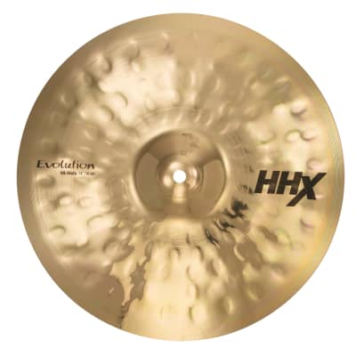 Sabian 14 Inch HHX Evolution Pair of Hi-Hats Cymbal, Brilliant Finish image 1