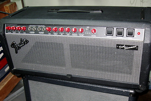 Fender Dual Showman SR Head Red Knob "Groove Tubes" image 1