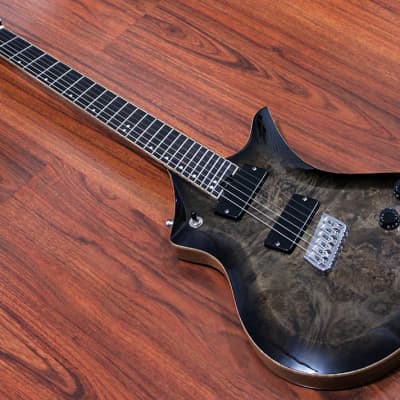 Halo INVERTED 6-string Multi-Scale (Fanned Fret) Guitar with Bare Knuckle Juggernaut Pickups 🤘🏻 Hipshot Bridge image 2