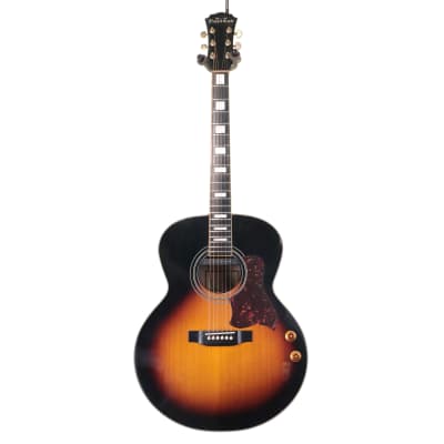 Freshman FAJ300DLX Electro Acoustic Guitar, 3 Tone Sunburst image 3