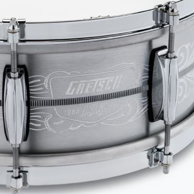 NEW Gretsch 135th Anniversary Commemorative 5x14 Solid Aluminum Snare Drum image 4