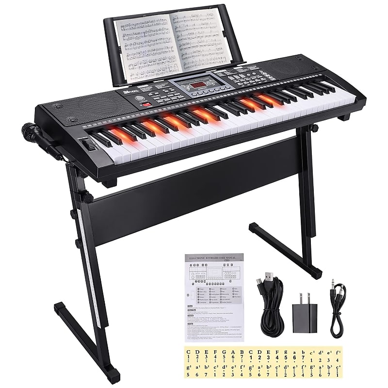 61 Key Premium Electric Keyboard Piano For Beginners With | Reverb