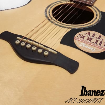 Ibanez AC-3000-NT All Solid Artwood OM Acoustic guitar High Gloss 