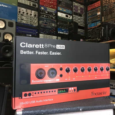 Focusrite Clarett 8Pre USB Audio Interface | Reverb