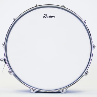 Barton Studio Custom 14X5 Birch Snare Drum - Sky Blue Oyster image 4