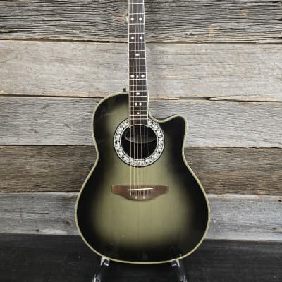 Ovation CC157 Celebrity Acoustic Electric in Green Quilt with Hard Shell  Case | Reverb