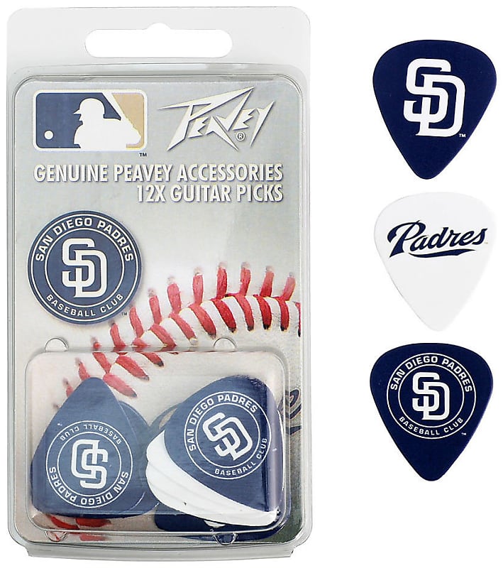 Peavey MLB San Diego Padres  Guitar/Bass 12 Piece Pick Pack image 1