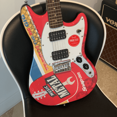 Squier by Fender Mustang Snap On Limited Edition HH 2018 | Reverb