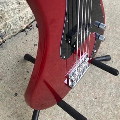 GAMMA Custom Bass Guitar P521-03, 5-String Alpha Model, Valencia Red image 1