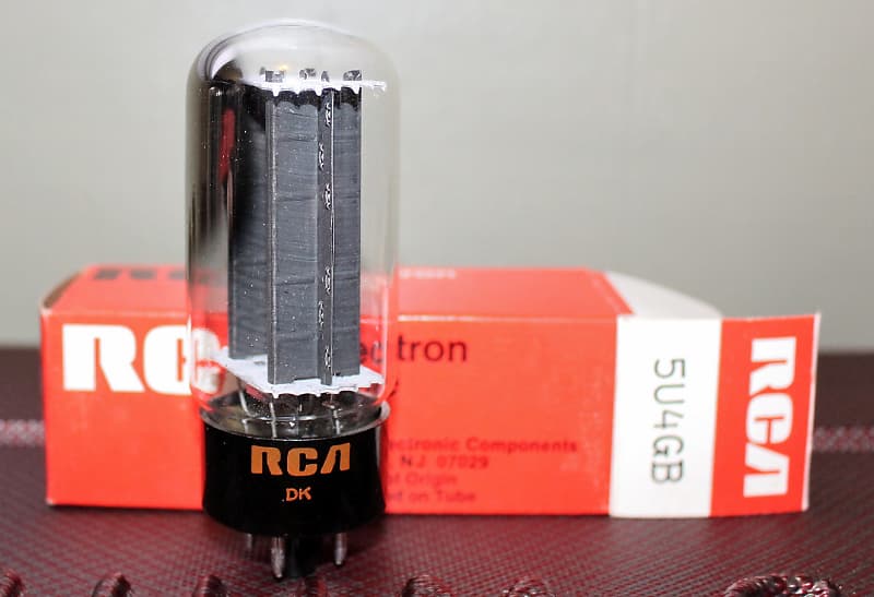 RCA 5U4GB 5U4 5U4G FAT BOTTLE BLACK PLATE SIDE GETTER NOS NIB MINTY VINTAGE  1971 | Reverb