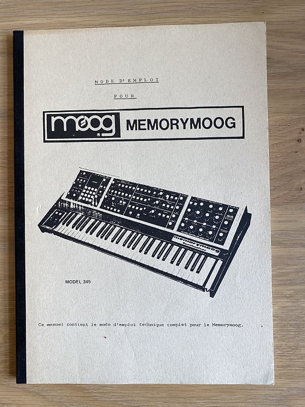 Moog Memorymoog 1983 Mode D’employ image 1