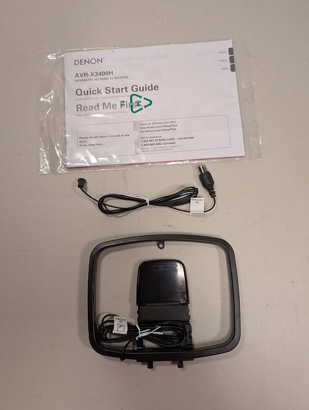 DENON AVR-X3400H Receiver AM Loop Aerial &amp; FM Antenna  			