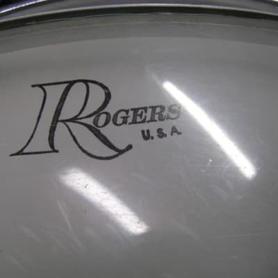 Rogers 22" bass drum head 70's - 80's Black Dot image 2