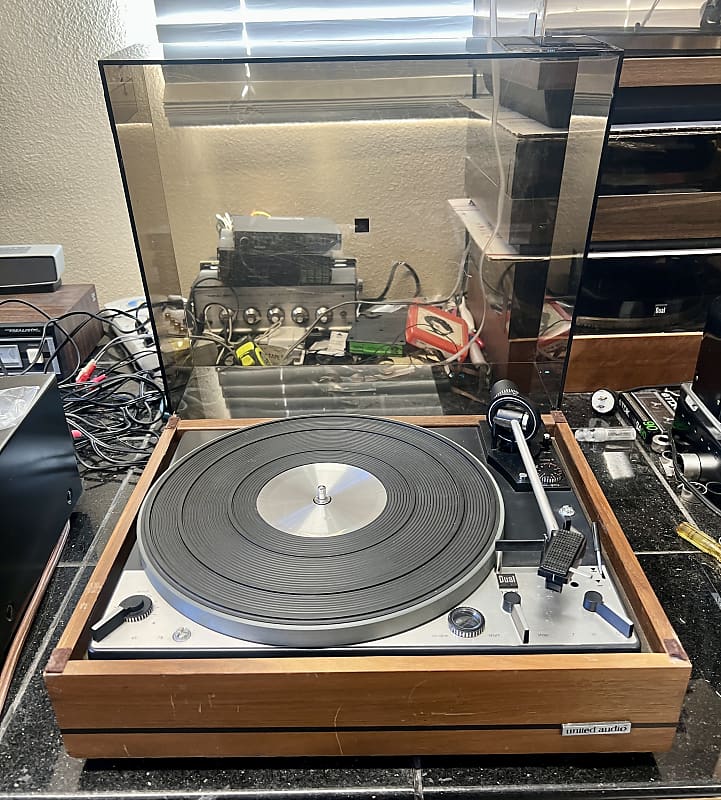 Dual 1229 Turntable w/ Dust Cover, Shure M91ED Cartridge, New Stylus; Tested (SEE VIDEO)  			