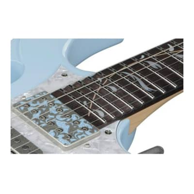 Ibanez Steve Vai Signature 6-String Electric Guitar with Case (Right-Handed, Blue Powder) image 7