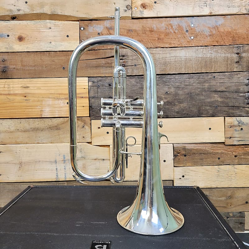 Vintage Blessing XL Flugelhorn with Case Silver Made in Reverb